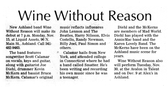 Medford Mail Tribune 11/12/10